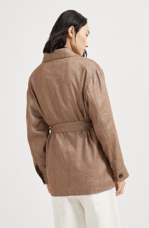 Brunello Cucinelli Sparkling Twill Safari Jacket