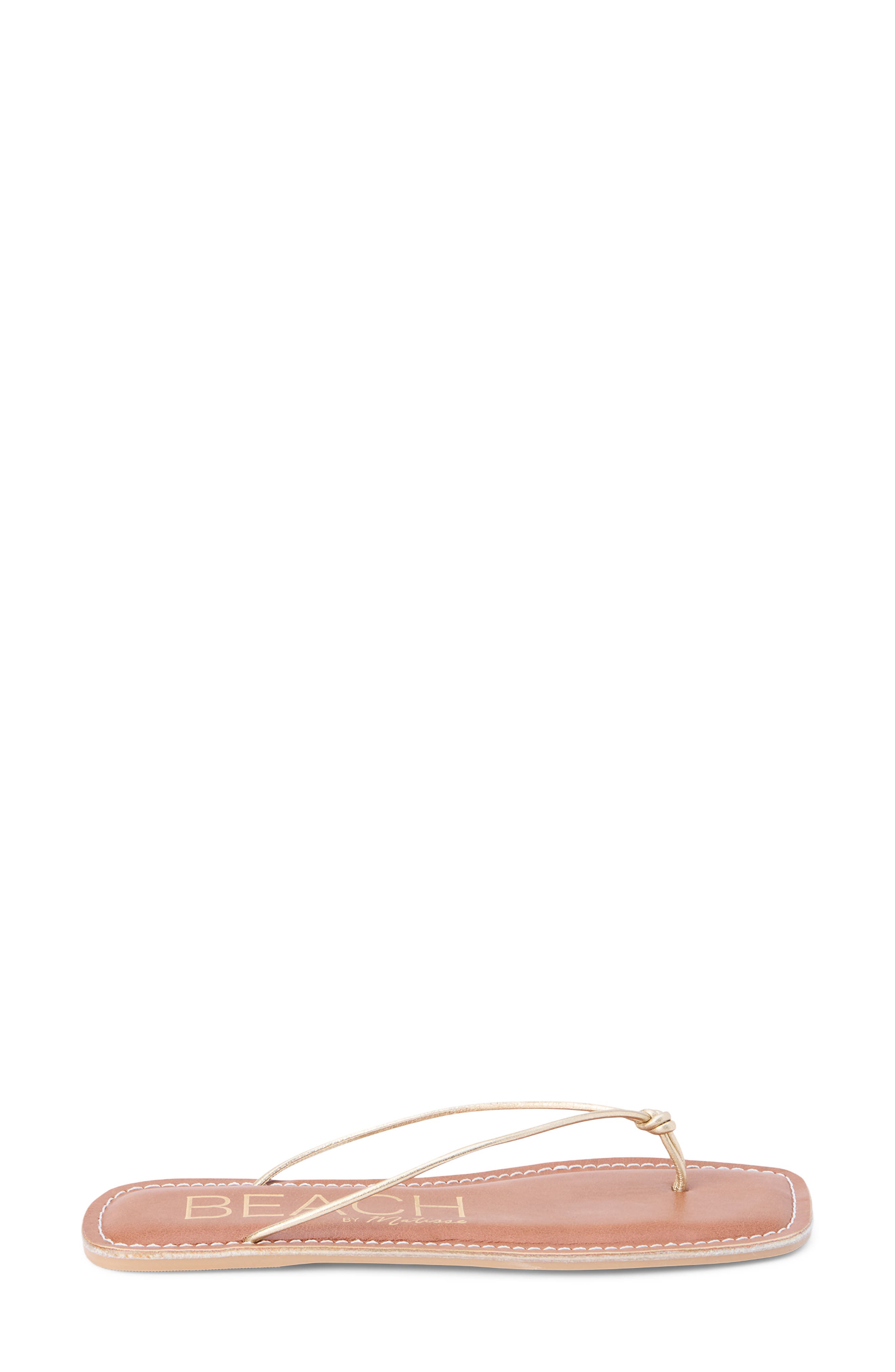 Coconuts by Matisse Ray Flip Flop, Alternate, color, Gold Leather