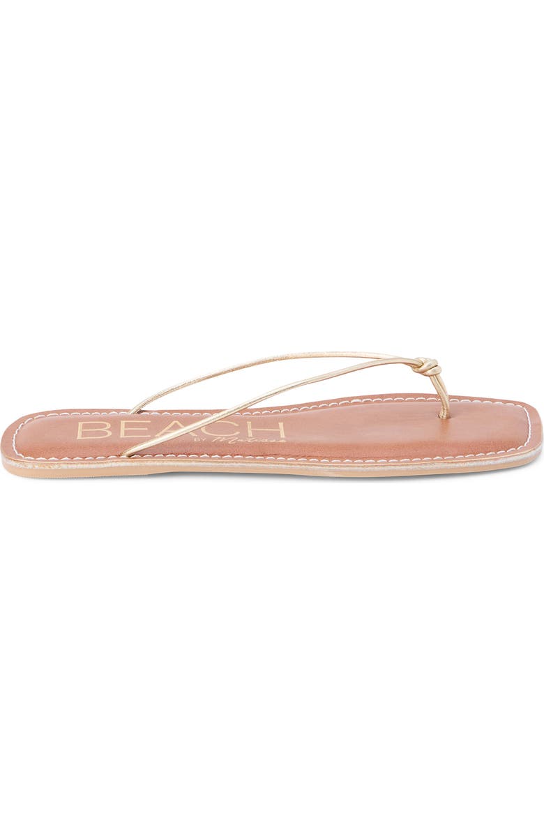 Coconuts by Matisse Ray Flip Flop, Alternate, color, Gold Leather