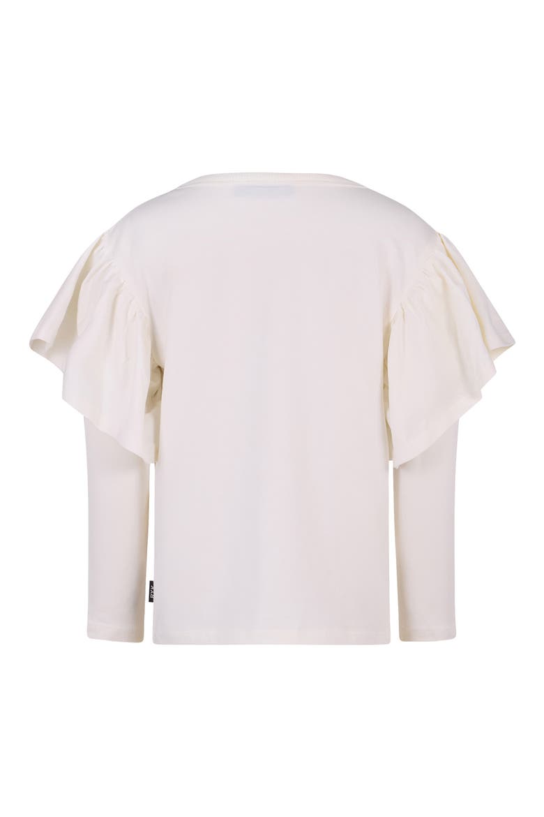 Kids' Meadow Bell Ruffle Top, Alternate, color, CREAM