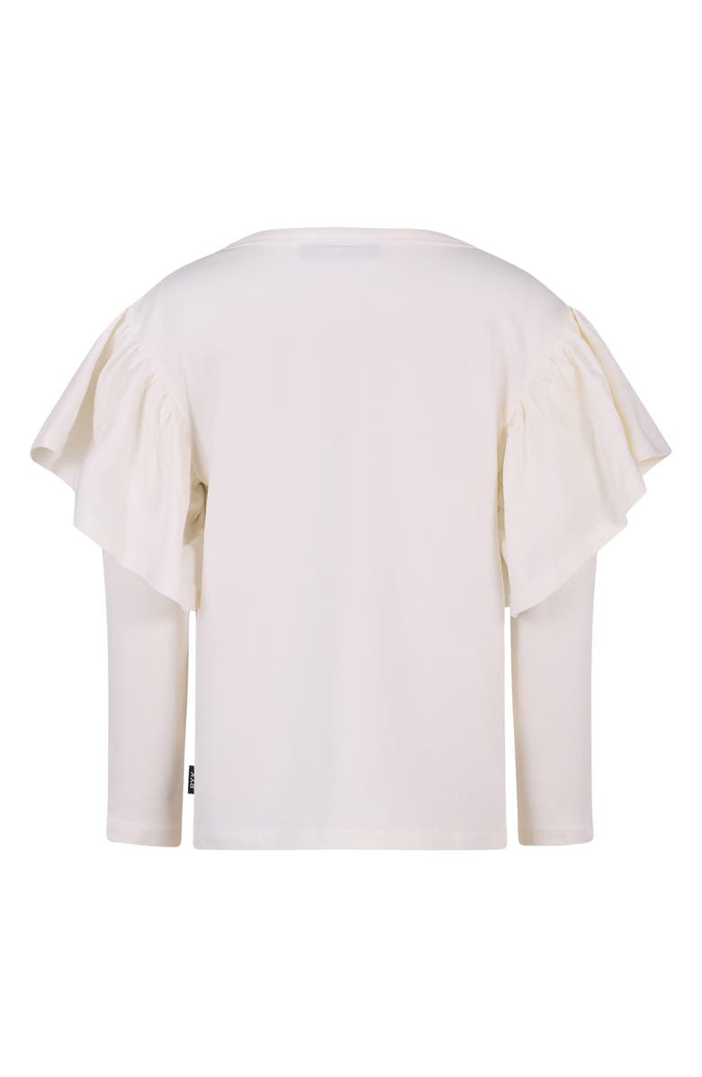 Rock Your Kid Kids' Meadow Bell Ruffle Top, Alternate, color, Cream