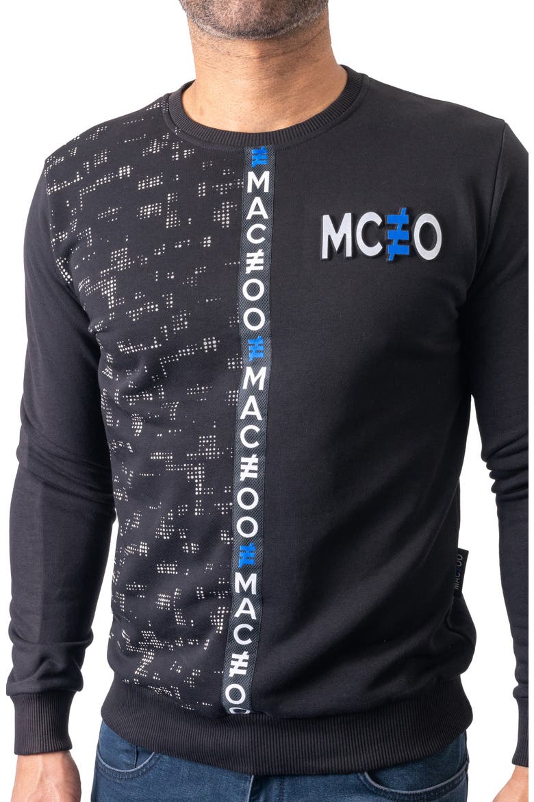 Future Black Stretch Cotton Graphic Sweater, Alternate, color, BLACK