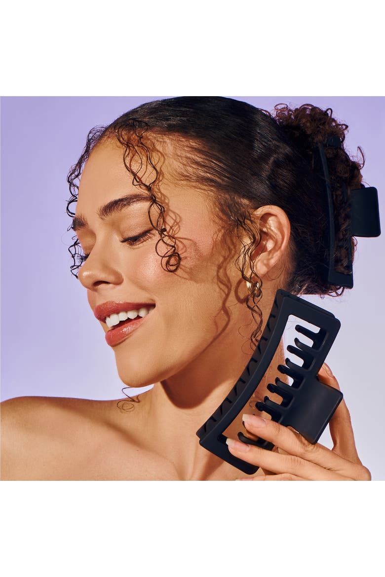 Double Claw Clip Duo, Alternate, color, Black