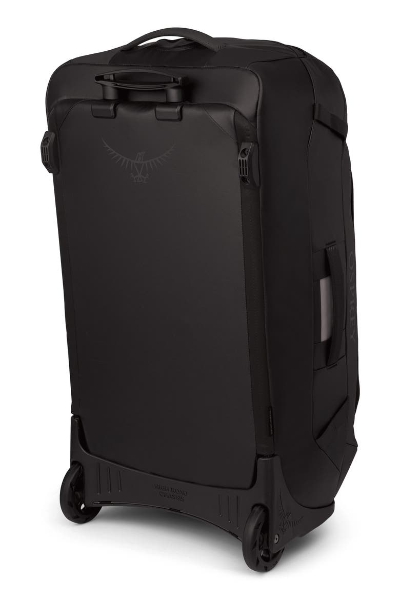 Transporter 90-Liter Duffle Wheeled Luggage, Alternate, color, RAVEN BLACK/BLACK