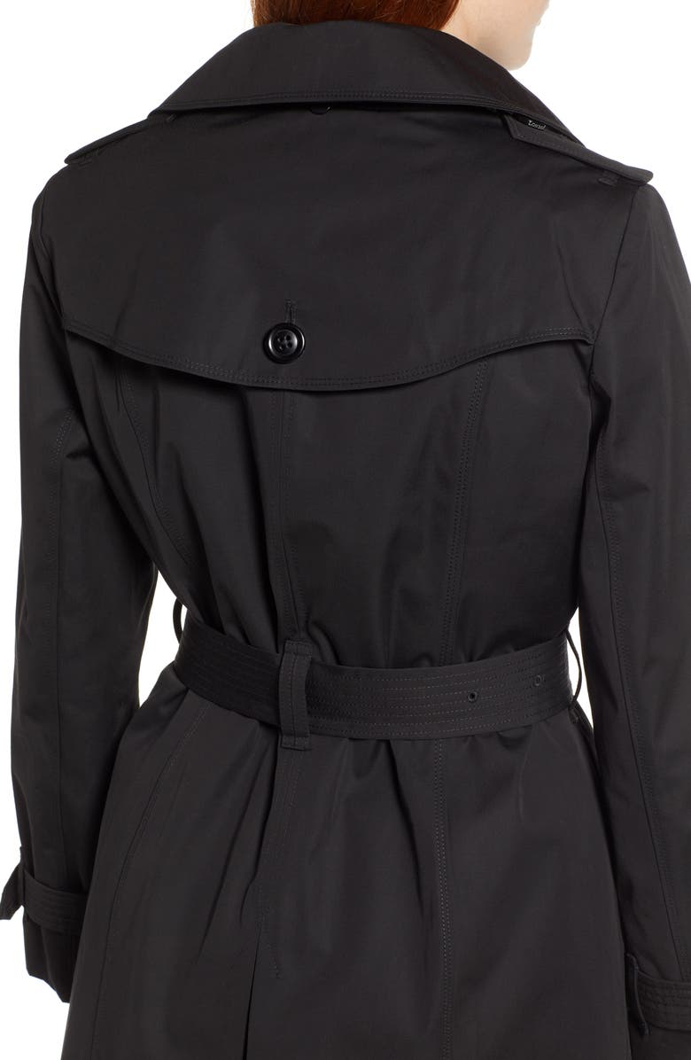 London Fog Trench Coat with Detachable Liner & Hood, Alternate, color, 