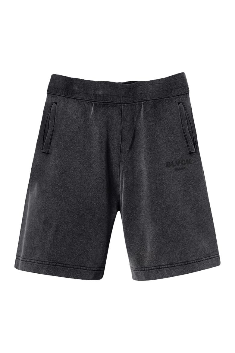 Acid Wash Shorts, Alternate, color, Black