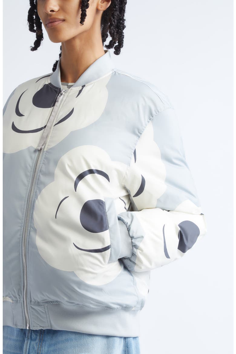 Blossa Unikko Bomber Jacket, Alternate, color, GREY OFF WHITE DARK GREY
