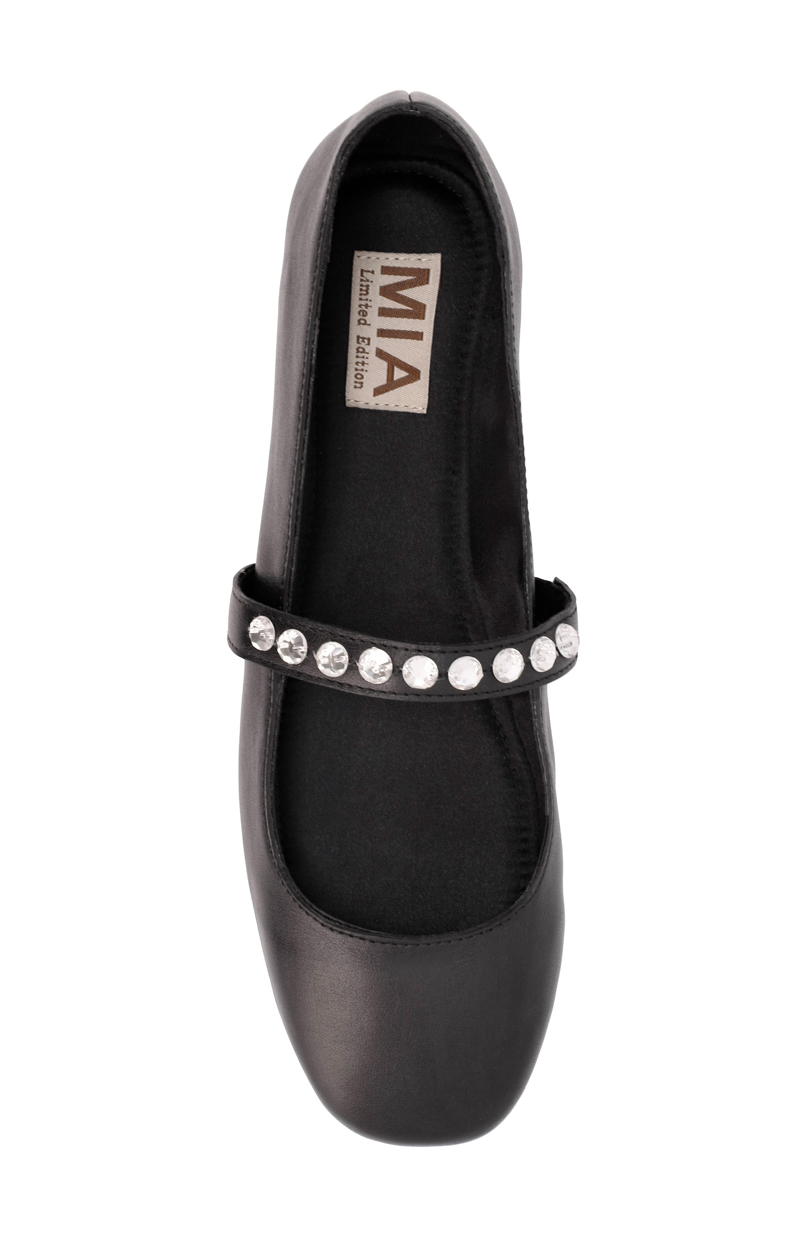 MIA Karolin Mary Jane Flat, Alternate, color, Black