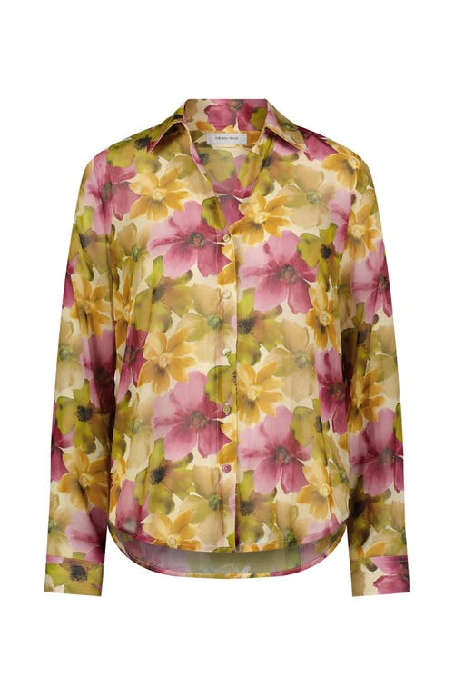 The Noli Shop Ana Button Up Shirt In Multi