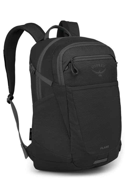 Osprey Flare 27-liter Backpack In Black/coal Grey