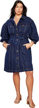 June + Vie Denim Shirtdress