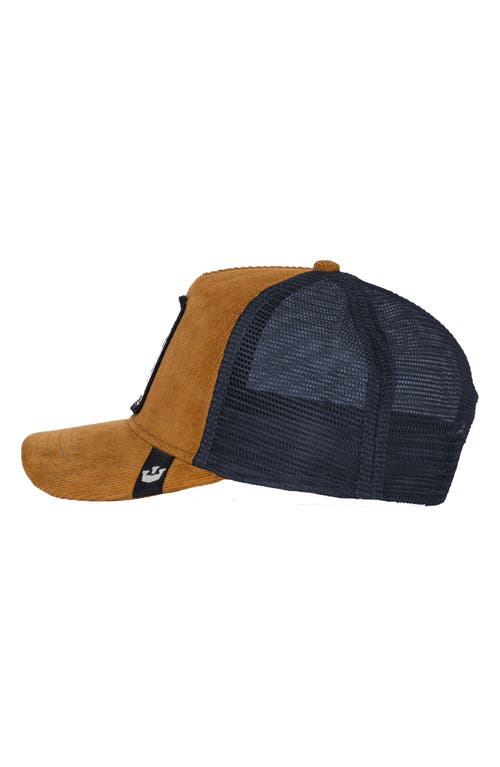Goorin Bros . Panthuroy Panther Patch Corduroy Trucker Hat In Brown