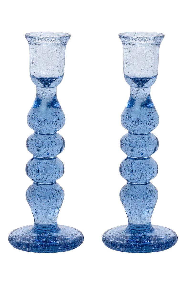 Juliska Provence Set of 2 Candlesticks, Main, color, Chambray