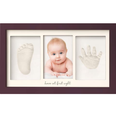 Baby Handprint & Footprint Keepsake Duo Frame