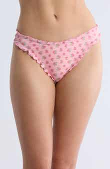 Dippin Daisys June Floral Ruffle Bikini Bottoms
