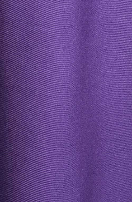Max Mara Edda Strapless Silk Twill Dress In Purple