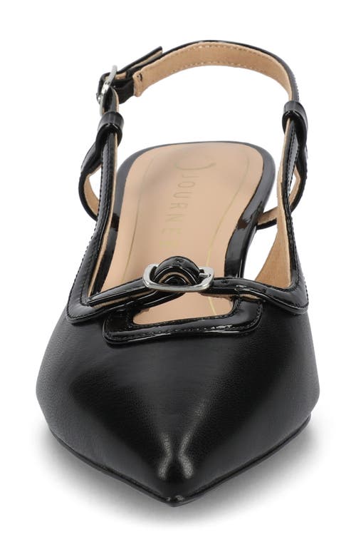 JOURNEE COLLECTION JOURNEE COLLECTION PADMA SLINGBACK KITTEN HEEL PUMP 