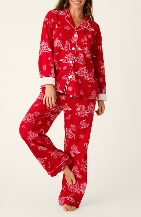 Candy Cane Cottage Pajama Set