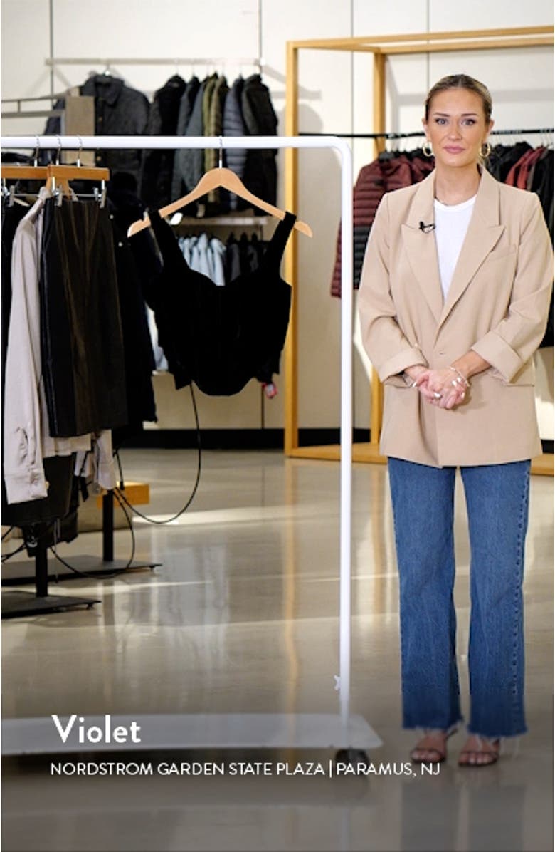 Stretch Velvet Corset Top, sales video thumbnail