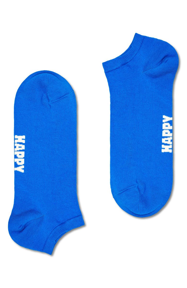 Happy Socks Assorted 3-Pack Solid No-Show Socks, Alternate, color, Grey