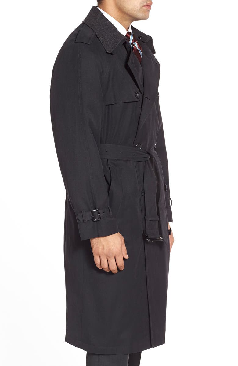 London Fog 'Iconic' Trench Coat, Alternate, color, Black