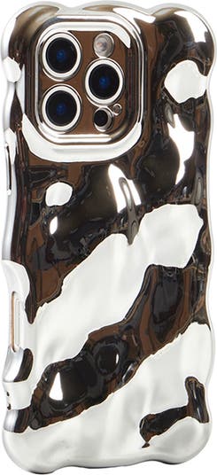 Chrome Bubbles iPhone 16 Pro Max Case