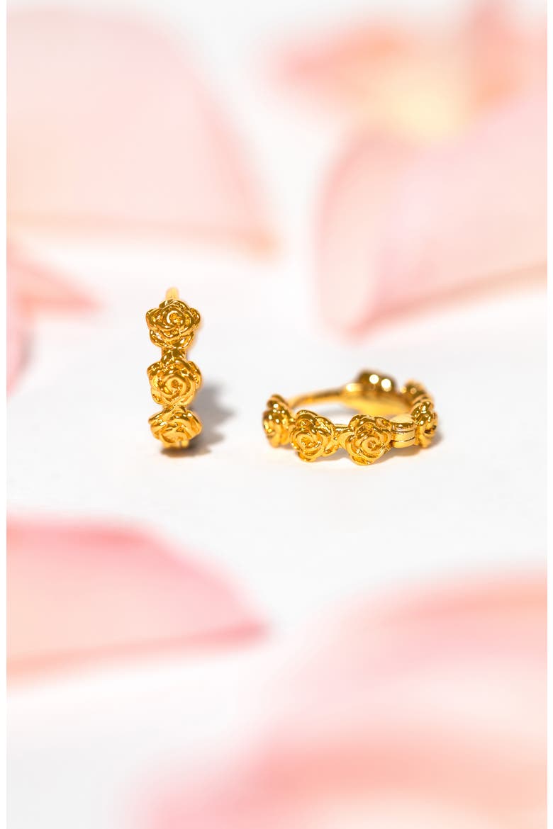 Dolce Vita Rose Huggie Hoop Earrings, Alternate, color, GOLD