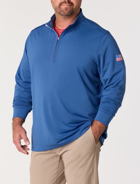 Big & Tall Performance Club 1/4-Zip Pullover