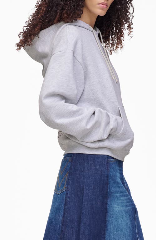 Marc Jacobs Joy Graphic Cotton Hoodie In Gray