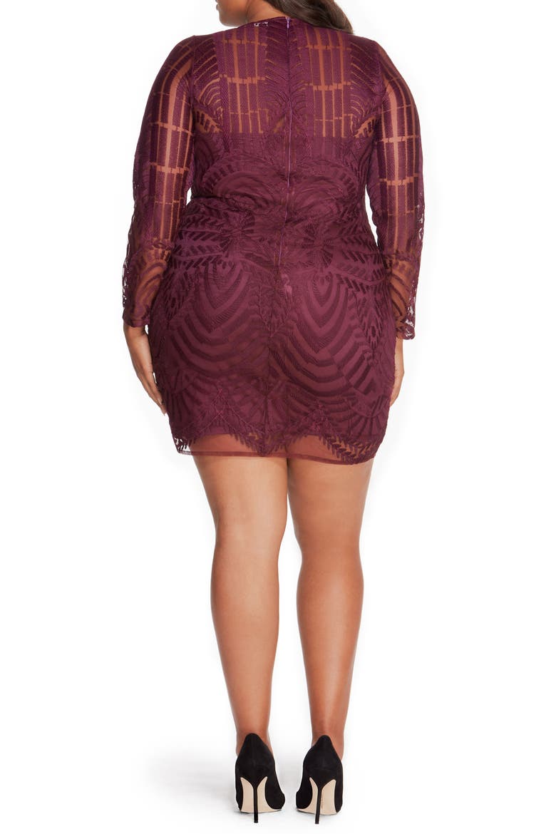 Embroidered Mesh Dress, Main, color, WINTER BLOOM