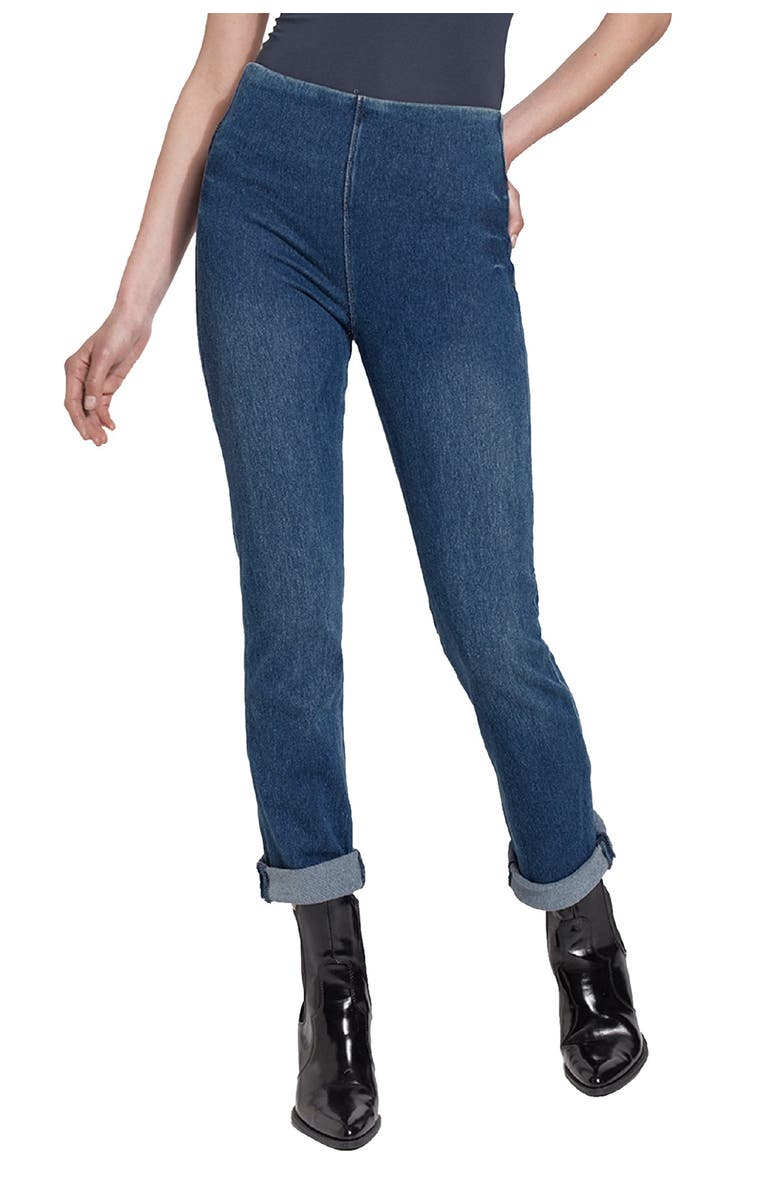 Lysse Roll Cuff Boyfriend Denim Pant, Main, color, 