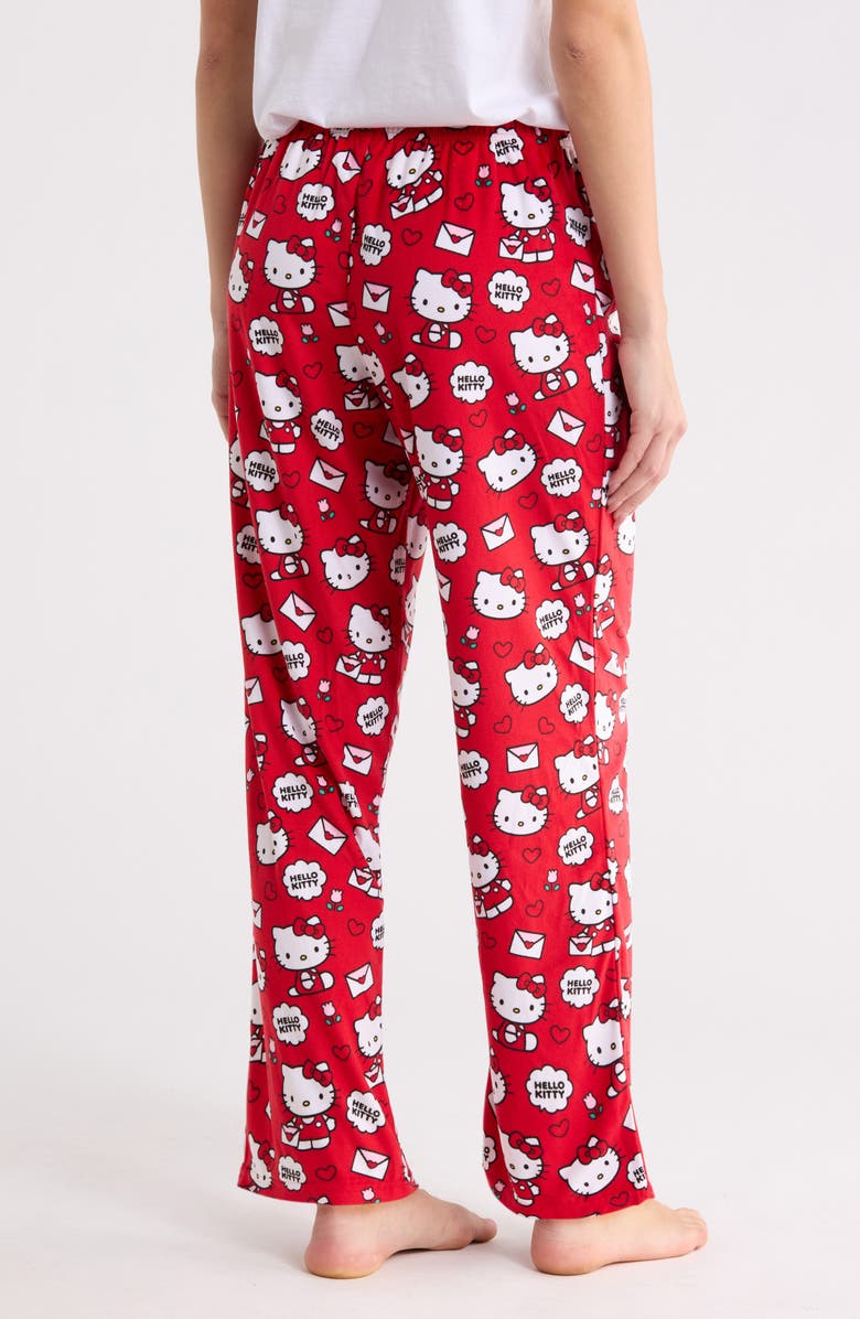 Hello Kitty Pajama Pants, Alternate, color, Red Print