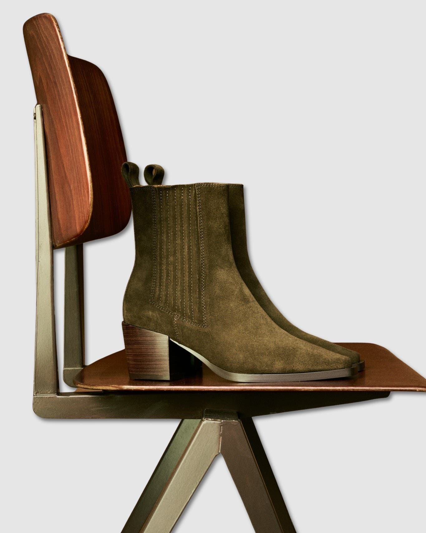 MI/MAI Jane II Suede Ankle Boots, Alternate, color, Khaki