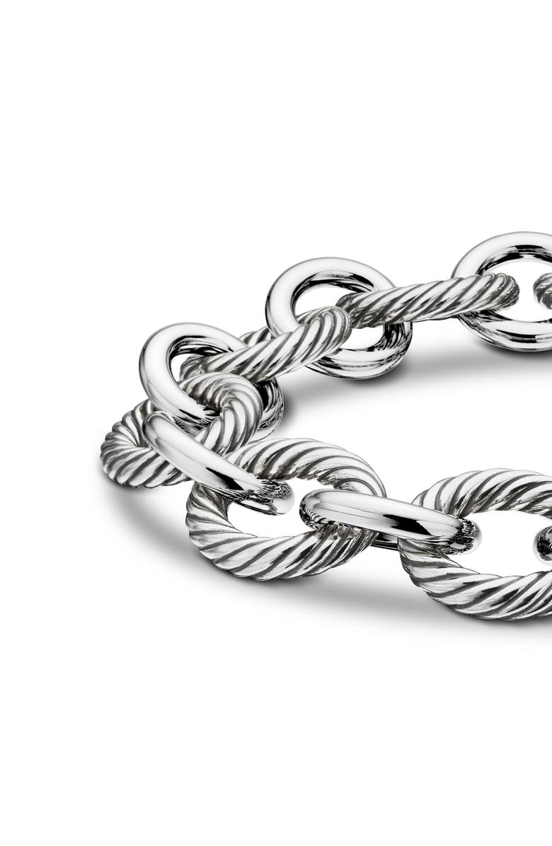 David Yurman Oval Link Chain Bracelet, Alternate, color, Silver
