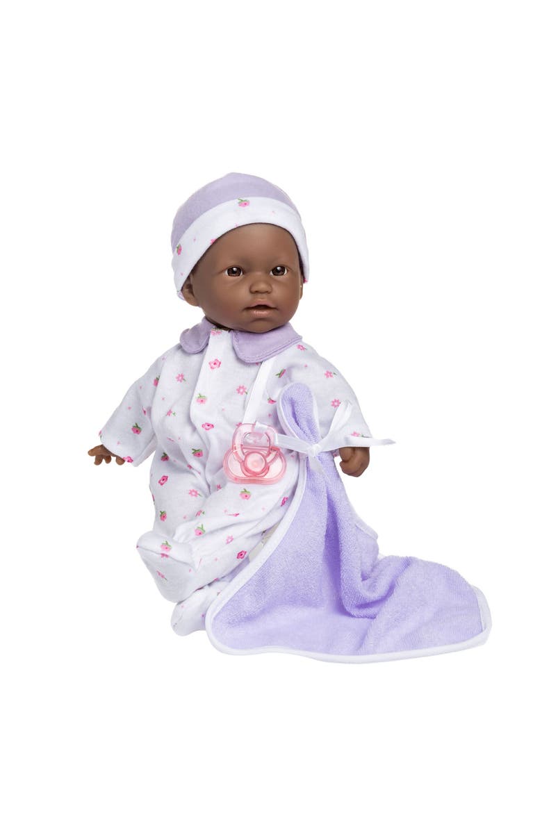 JC Toys 11 Inch African American Baby Doll, Main, color, Purple