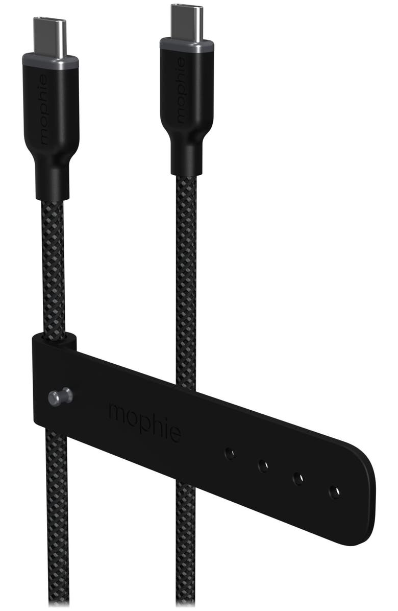 mophie USB C to USB C Cable 10ft, Alternate, color, Black