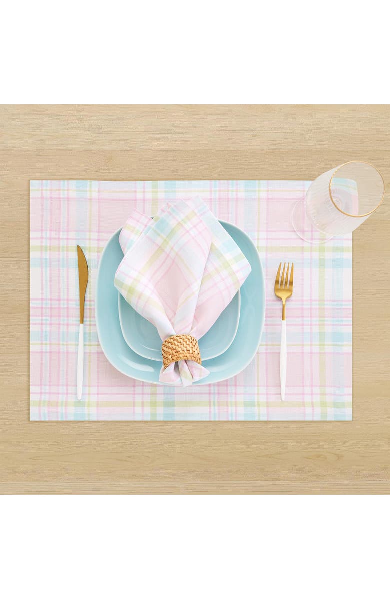 Solino Home Linen Dinner Napkins - Palm Beach Plaid, Alternate, color, Palm Beach Plaid