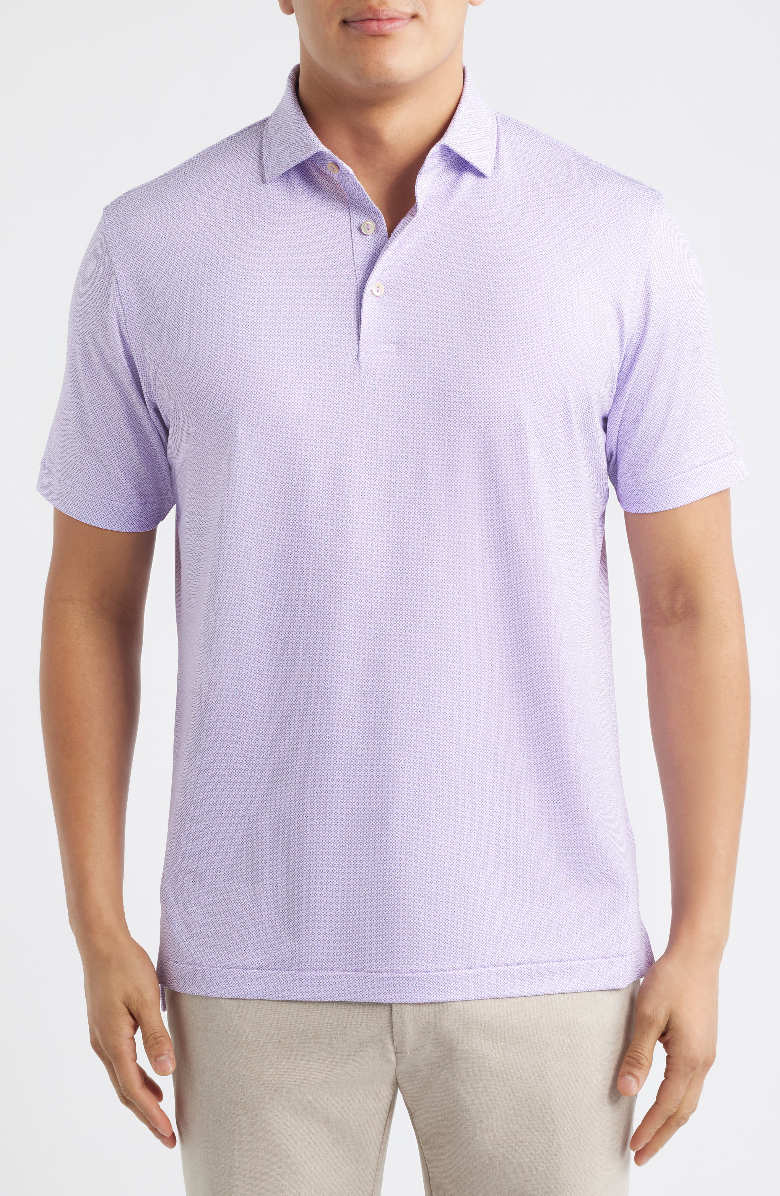 Ashgrove Geometric Print Performance Jersey Golf Polo - image 5