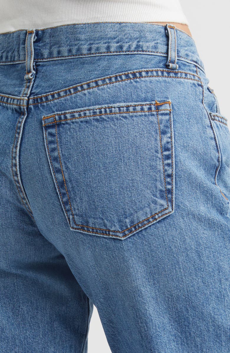 ASKK NY Raw Hem Ankle Straight Leg Jeans, Alternate, color, 