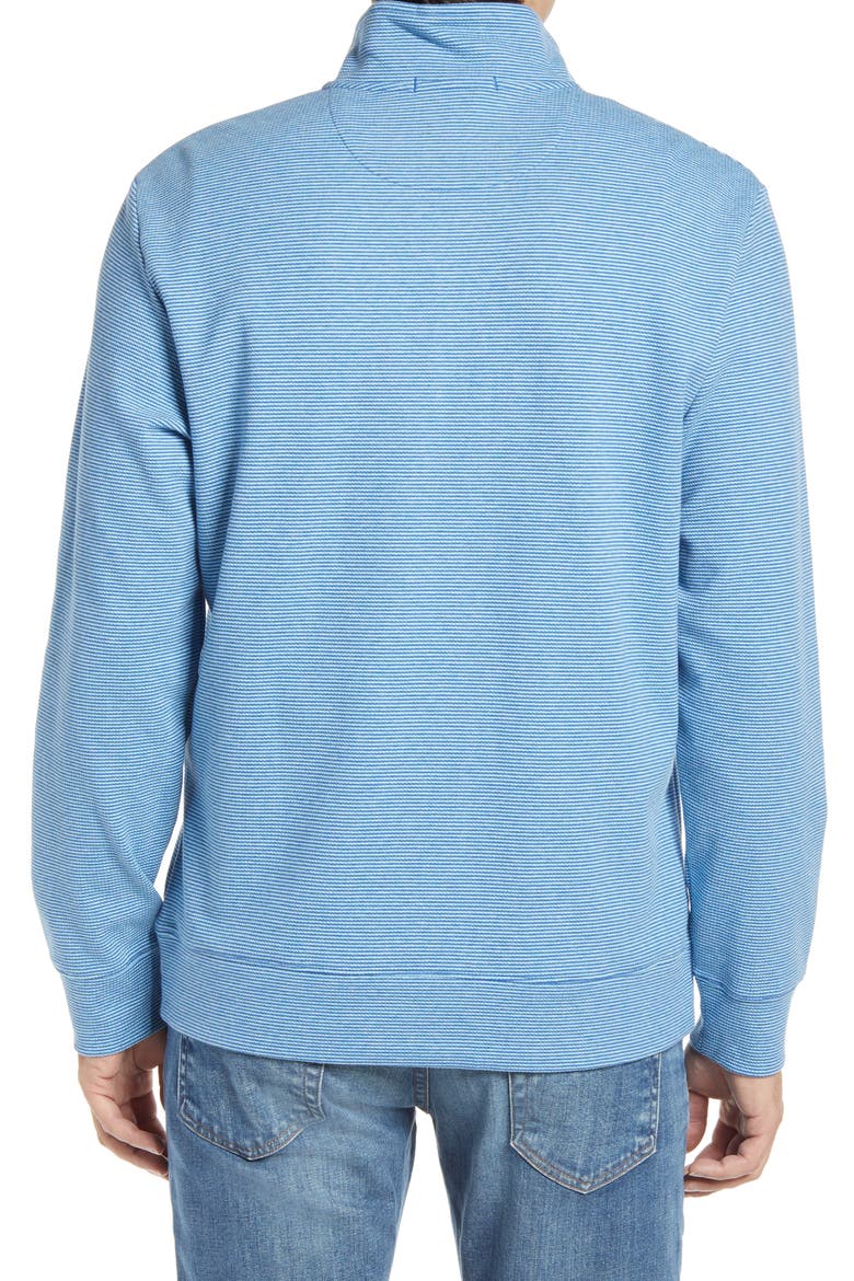 Coopers Town Stripe Quarter Zip Pullover, Alternate, color, SPINNAKER