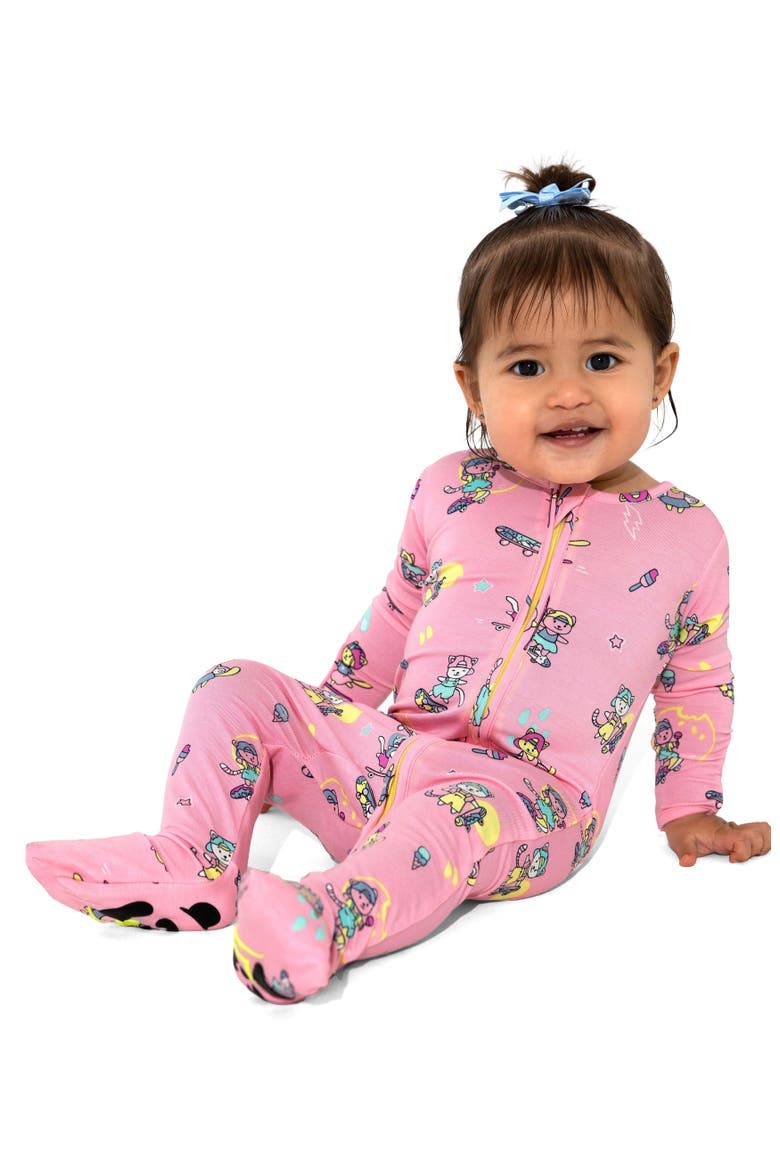 Baby Skater Kitty Convertible Footie, Alternate, color, Skater Kitty