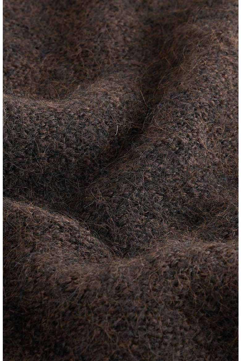 Scoop Neck Sweater, Alternate, color, BROWN
