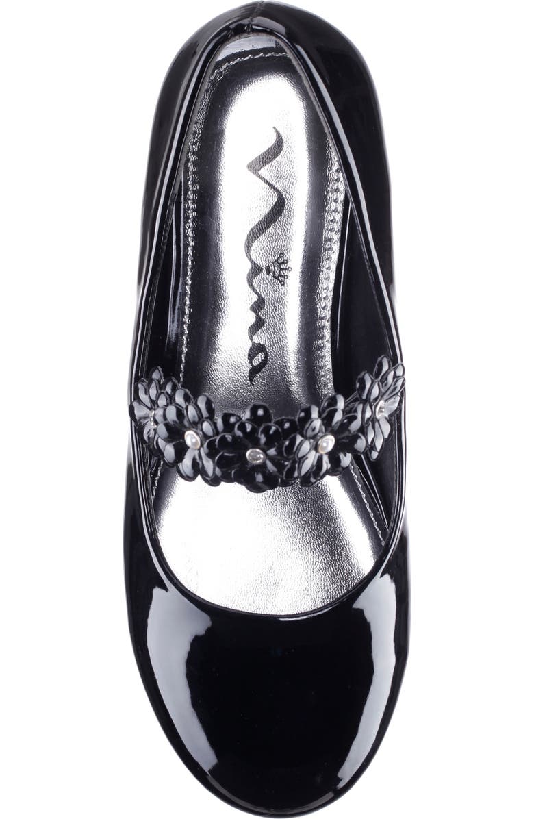 Nina Kids' Rozy Mary Jane Flat, Alternate, color, Black Patent