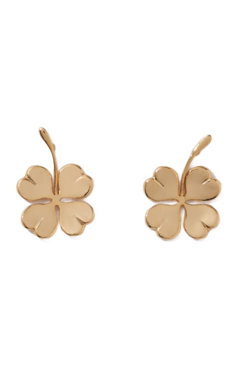 maje Shamrock earrings, Main, color, 