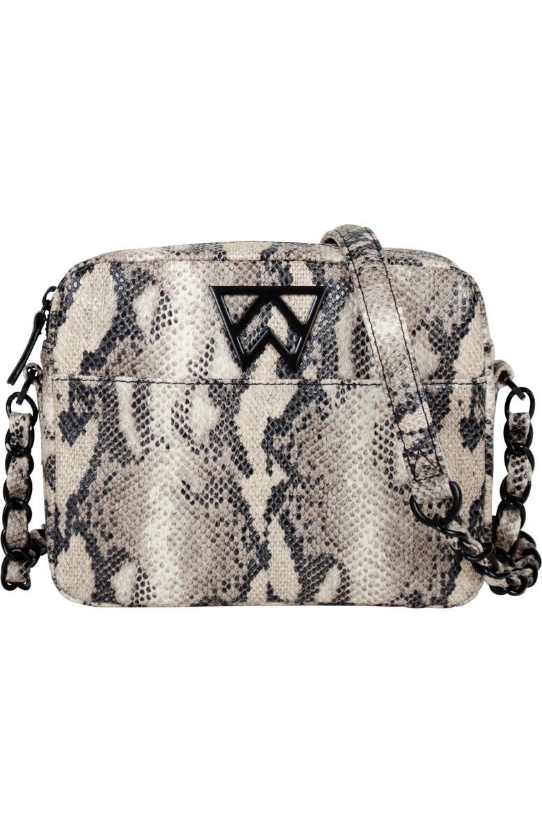 Kelly Wynne Mingle Mingle Mini Embossed Leather Crossbody Bag, Main, color,