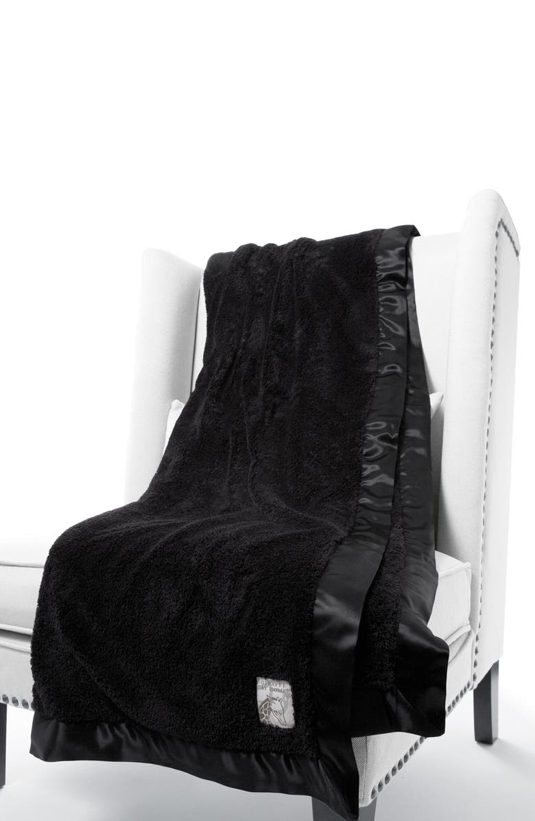 Giraffe at Home Chenille Throw, Alternate, color,