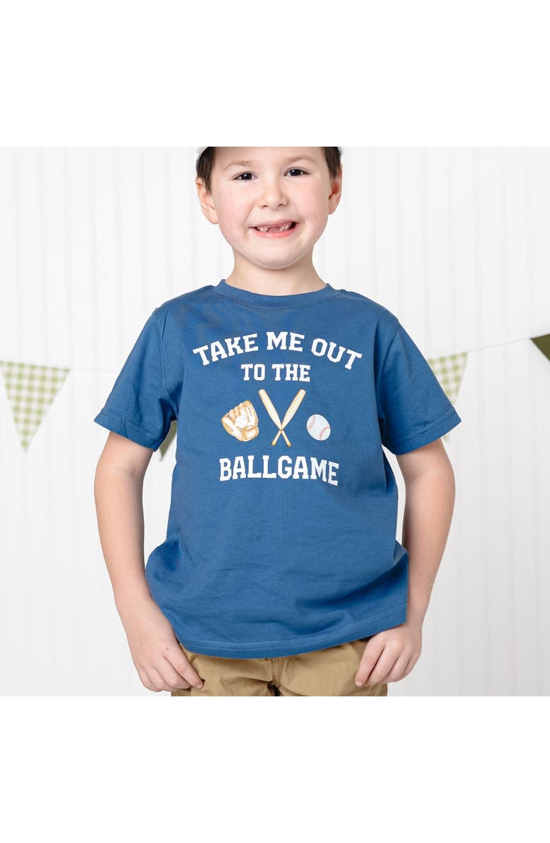 Sweet Wink Take Me Out To The Ballgame Short Sleeve T-Shirt, Alternate, color, Indigo