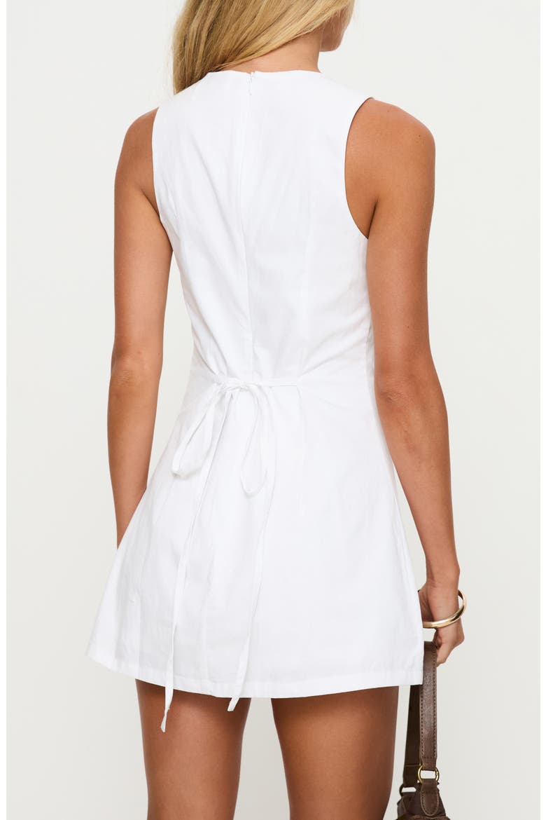 Yumiko Organic Cotton Skirted Romper, Alternate, color, WHITE
