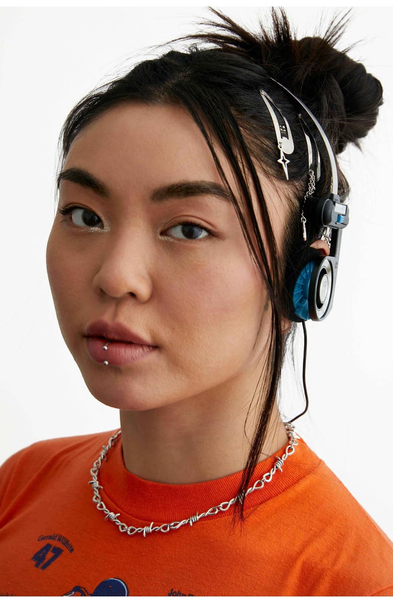 Velvet Luna Wire Chain Necklace, Alternate, color, Silver