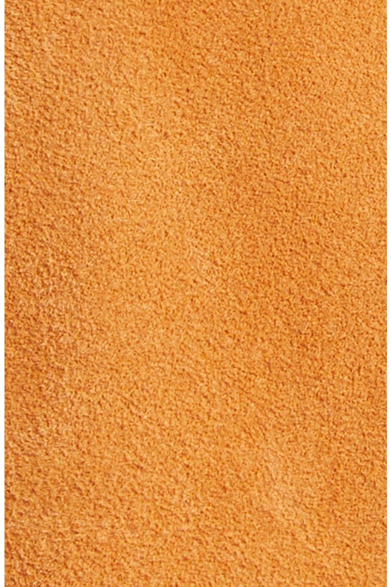 Matilde Ruffle Suede Jacket, Alternate, color, COGNAC